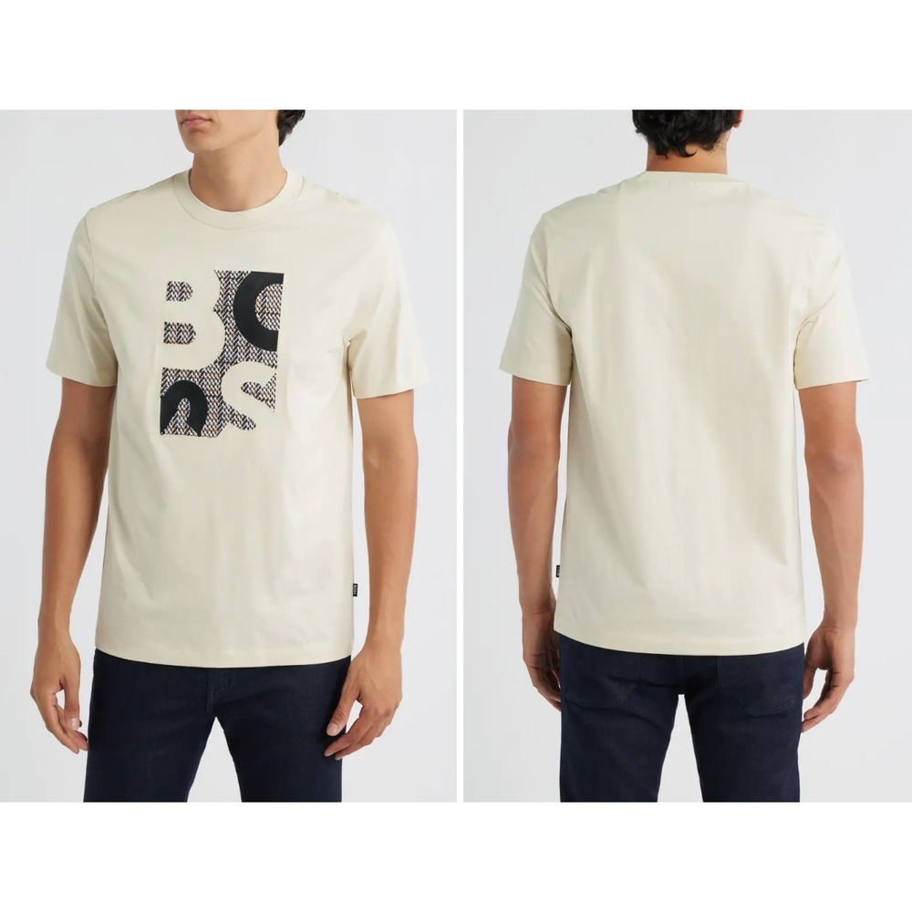 Hugo Boss H-Thompson Logo Graphic Tee Shirt Mercerised Cotton Men 3XL NWOT $120